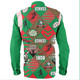 South Sydney Rabbitohs Long Sleeve Shirt - Argyle Patterns Style Tough Fan Rugby For Life