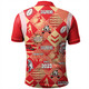 Redcliffe Dolphins Polo Shirt - Argyle Patterns Style Tough Fan Rugby For Life