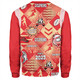 Redcliffe Dolphins Sweatshirt - Argyle Patterns Style Tough Fan Rugby For Life