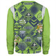 Canberra Raiders Sweatshirt - Argyle Patterns Style Tough Fan Rugby For Life