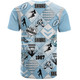 Cronulla-Sutherland Sharks T-Shirt - Argyle Patterns Style Tough Fan Rugby For Life