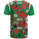 South Sydney Rabbitohs T-Shirt - Argyle Patterns Style Tough Fan Rugby For Life