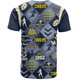 North Queensland Cowboys T-Shirt - Argyle Patterns Style Tough Fan Rugby For Life