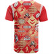 Redcliffe Dolphins T-Shirt - Argyle Patterns Style Tough Fan Rugby For Life