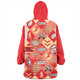 Redcliffe Dolphins Snug Hoodie - Argyle Patterns Style Tough Fan Rugby For Life