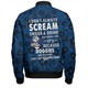 Canterbury-Bankstown Bulldogs Bomber Jacket - Scream With Tropical Patterns