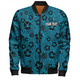 Cronulla-Sutherland Sharks Bomber Jacket - Scream With Tropical Patterns