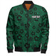 South Sydney Rabbitohs Bomber Jacket - Scream With Tropical Patterns