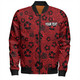 Redcliffe Dolphins Bomber Jacket - Scream With Tropical Patterns
