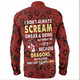 St. George Illawarra Dragons Long Sleeve Shirt - Scream With Tropical Patterns