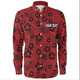 Redcliffe Dolphins Long Sleeve Shirt - Scream With Tropical Patterns