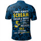 Parramatta Eels Sport Polo Shirt - Scream With Tropical Patterns