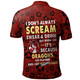 St. George Illawarra Dragons Polo Shirt - Scream With Tropical Patterns