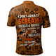 Wests Tigers Polo Shirt - Scream With Tropical Patterns