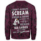 Manly Warringah Sea Eagles Sweatshirt - Scream With Tropical Patterns