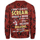 St. George Illawarra Dragons Sweatshirt - Scream With Tropical Patterns