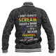 Penrith Panthers Baseball Jacket - Scream With Tropical Patterns