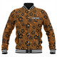 Wests Tigers Baseball Jacket - Scream With Tropical Patterns