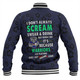 New Zealand Warriors Sport Baseball Jacket - Scream With Tropical Patterns