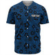 Canterbury-Bankstown Bulldogs Baseball Shirt - Scream With Tropical Patterns