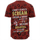 St. George Illawarra Dragons Baseball Shirt - Scream With Tropical Patterns