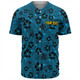 Gold Coast Titans Sport Baseball Shirt - Scream With Tropical Patterns