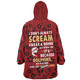 Redcliffe Dolphins Snug Hoodie - Scream With Tropical Patterns