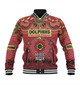 Redcliffe Dolphins Naidoc Week Custom Baseball Jacket - NAIDOC WEEK 2023 Indigenous Inspired For Our Elders Theme (White)