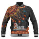 Australia Naidoc Week Baseball Jacket - For Our Elders Naidoc Week Snake Aboriginal Painting With Flag