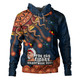 Australia Naidoc Week Hoodie - Custom For Our Elders Naidoc Week Snake Aboriginal Painting With Flag (Blue)