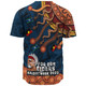 Australia Naidoc Week Custom Baseball Shirt - For Our Elders Naidoc Week Snake Aboriginal Painting With Flag (Blue)