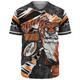 Wests Tigers Baseball Shirt - Theme Song