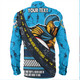Gold Coast Titans Sport Long Sleeve Shirt - Theme Song For Rugby With Sporty Style