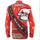 Redcliffe Dolphins Long Sleeve Shirt - Theme Song For Rugby With Sporty Style