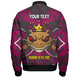 Cane Toads Sport Bomber Jacket - Custom Marron To The Core