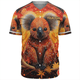 Australia Koala Custom Baseball Shirt - Dreaming Art Koala Aboriginal Inspired Baseball Shirt