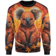 Australia Koala Custom Sweatshirt - Dreaming Art Koala Aboriginal Inspired Sweatshirt