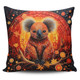 Australia Koala Custom Pillow Covers - Dreaming Art Koala Aboriginal Inspired Pillow Covers