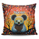 Australia Koala Custom Pillow Covers - Aboriginal Koala With Flowers Pillow Covers