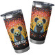 Australia Koala Custom Tumbler - Aboriginal Koala With Flowers Tumbler