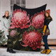 Australia Waratah Blanket - Red Waratah Flowers Fine Art Ver1 Blanket