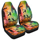 Australia Aboriginal Car Seat Covers - The Dream Time Spiritual Colourful Aboriginal Style Acrylic Desgin Car Seat Covers