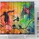 Australia Aboriginal Shower Curtain - The Dream Time Spiritual Colourful Aboriginal Style Acrylic Desgin Shower Curtain