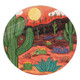 Australia Travelling Round Rug - Australian Desert Round Rug