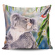 Australia Koala Pillow Covers - Koala with a Scarlet Honeyeater Pillow Covers