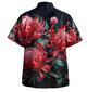 Australia Waratah Hawaiian Shirt - Red Waratah Flowers Fine Art Ver2 Hawaiian Shirt