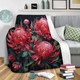 Australia Waratah Blanket - Red Waratah Flowers Fine Art Ver2 Blanket