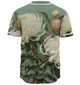 Australia Waratah Baseball Shirt - White Waratah Flowers Fine Art Ver1 Baseball Shirt