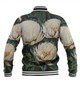 Australia Waratah Baseball Jacket - White Waratah Flowers Fine Art Ver2 Baseball Jacket