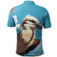 Australia Kookaburra Polo Shirt - Kookaburra Blue Background Polo Shirt